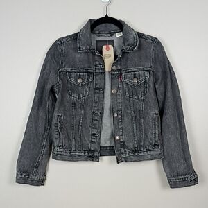 Levi's Original Trucker Jacket Charcoal Small NWT Street Classic Grunge